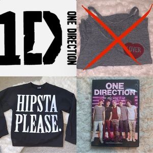 One Direction 1D Bundle Sweatshirt DVD Harry Styles Hipsta Please